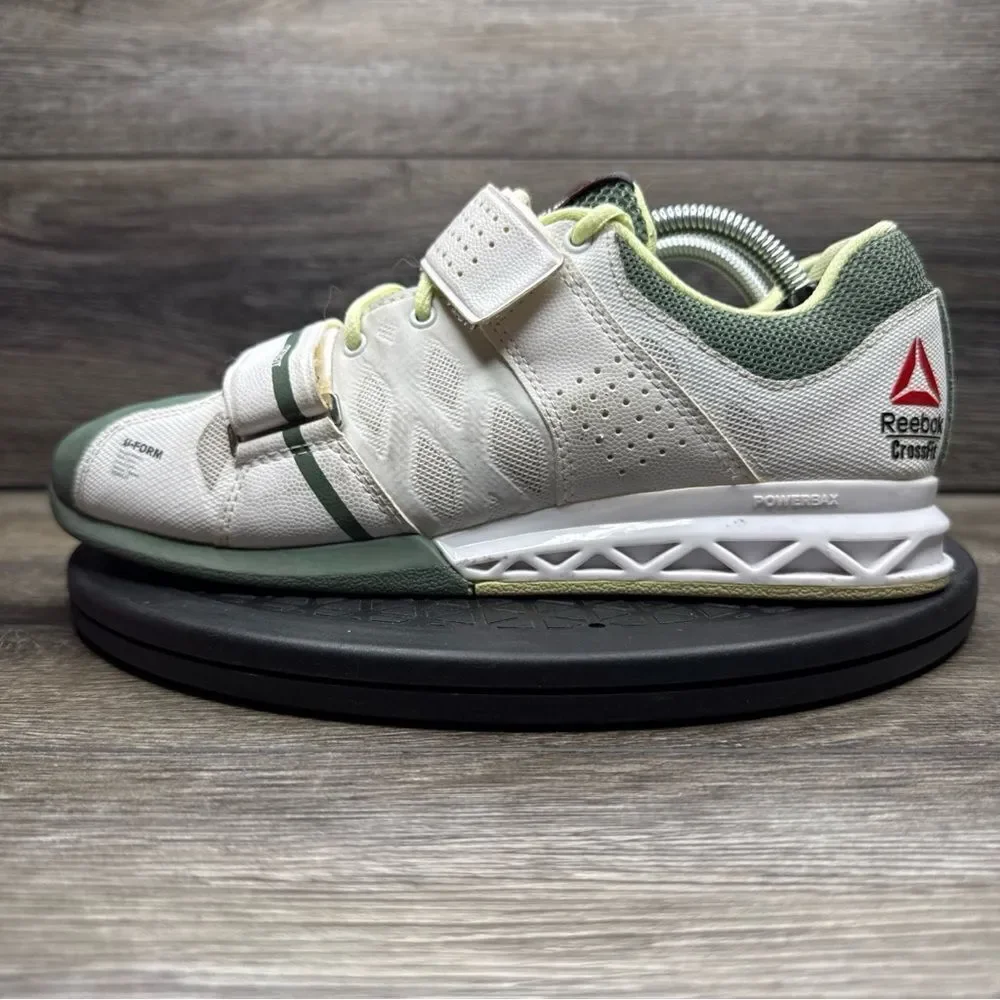 Womens Reebok Crossfit CF74 Shoes Green White Yellow US Size 8.5 - Picture 3 of 8